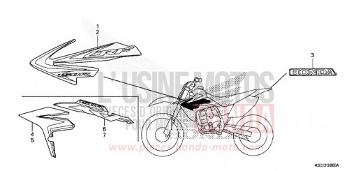 MARQUE/RAYURE CRF150RBD de 2013